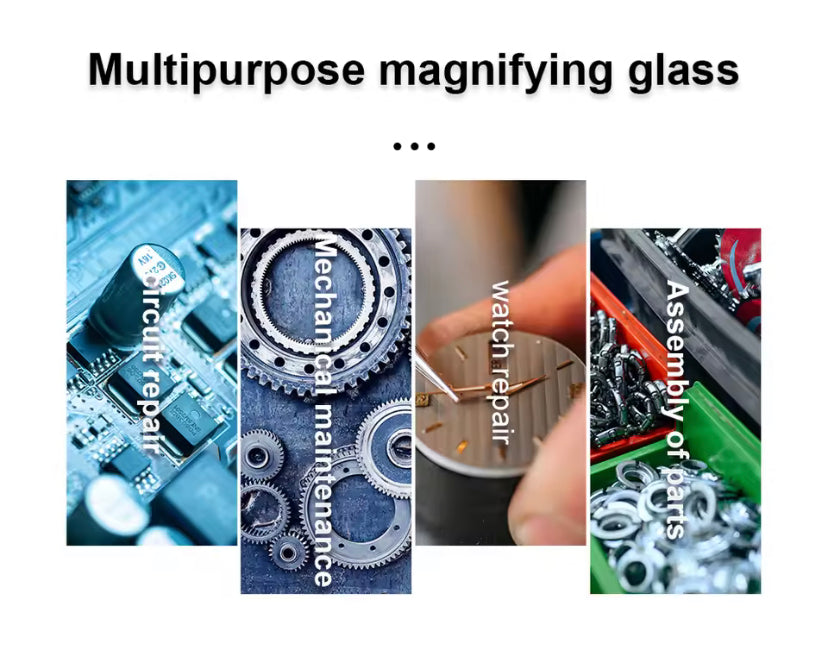 PCB Soldering Repair Platform LED Magnifying Glass Desktop Lamp Welding Light Magnifier Electronic Maintenance TE808