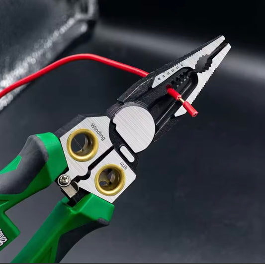 8 in 1 Wire Stripper with Voltage Tester, Electric Pliers Electric Wire Stripping Tool for Cutting and Pulling Pliers