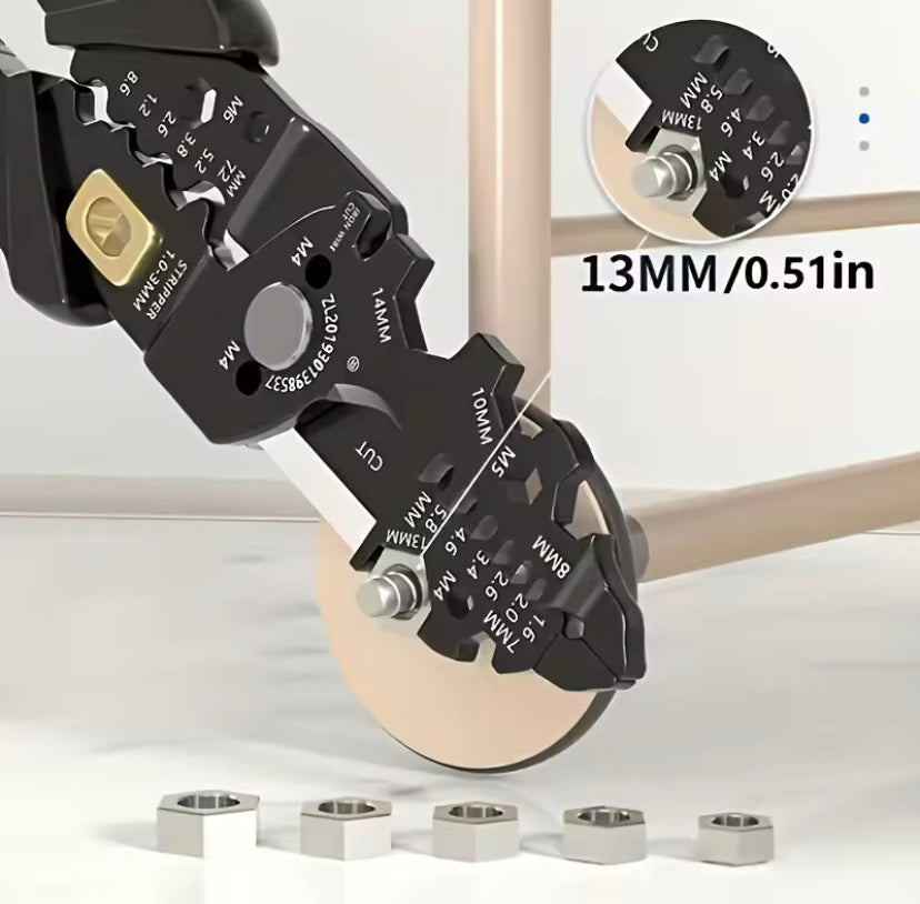 25-in-1 wire stripping pliers industrial grade multi-function electrician special cable stripping knife wire cutting pliers