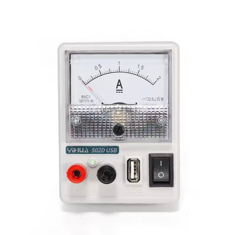 YIHUA 502D 5v Digital Dc Power Supply 5V 2A with USB Port and Automatic Short Circuit Protection for Use with Electronic Devices