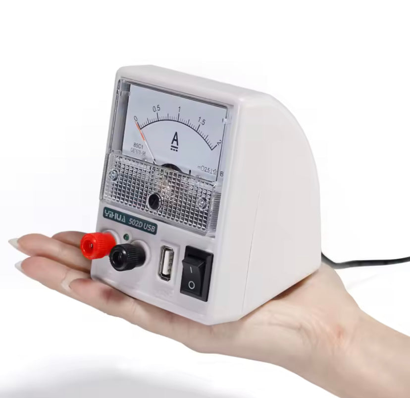 YIHUA 502D 5v Digital Dc Power Supply 5V 2A with USB Port and Automatic Short Circuit Protection for Use with Electronic Devices