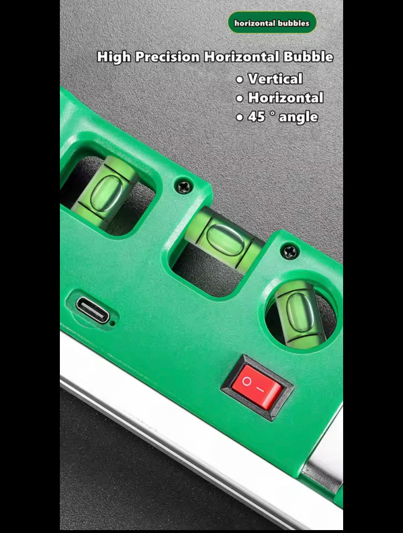 High Precision Multifunctional Infrared Laser Levels Built in Tape USB Charging  Measure Optical Instruments 10 FT Measurement & Construction Tools