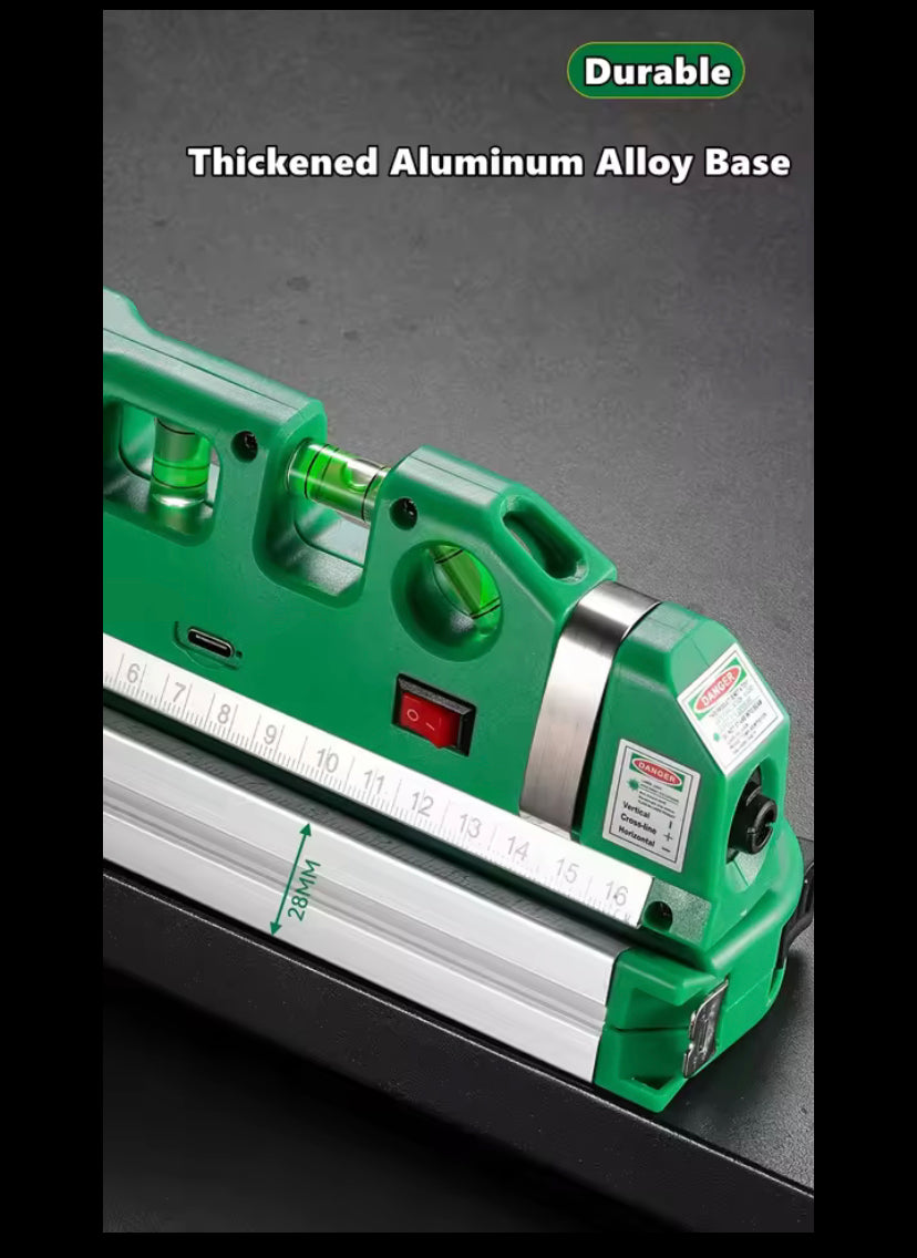 High Precision Multifunctional Infrared Laser Levels Built in Tape USB Charging  Measure Optical Instruments 10 FT Measurement & Construction Tools
