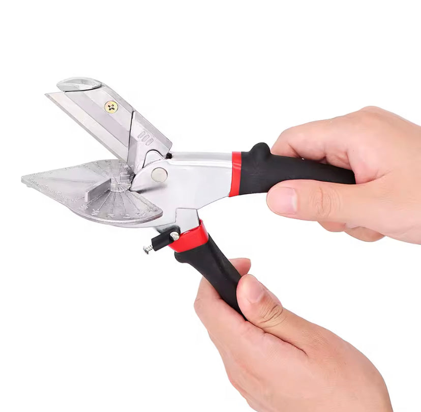 45-135 Degree Multi Angle Miter Shear and Replacement Blades Hand DIY Tools Set For PVC PE Soft Wood Plastic Duct Cutter With 2 Replacement Blades