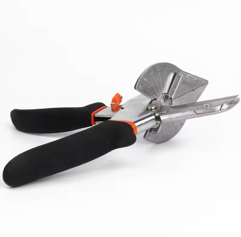 45-135 Degree Multi Angle Miter Shear and Replacement Blades Hand DIY Tools Set For PVC PE Soft Wood Plastic Duct Cutter With 2 Replacement Blades