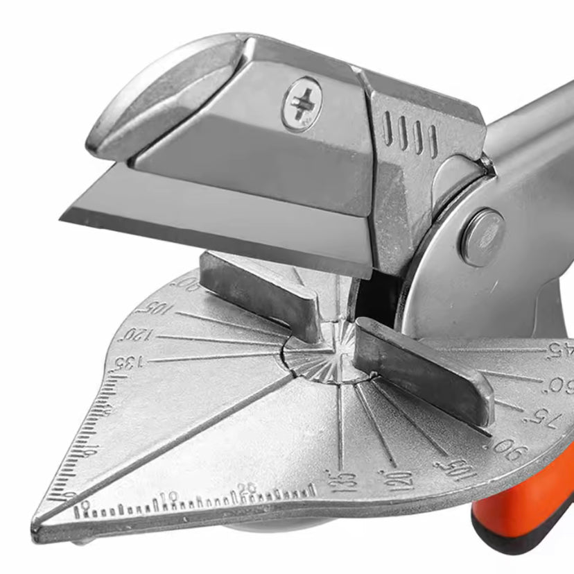 45-135 Degree Multi Angle Miter Shear and Replacement Blades Hand DIY Tools Set For PVC PE Soft Wood Plastic Duct Cutter With 2 Replacement Blades