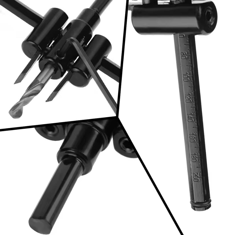 Adjustable Wood Drywall Circle Hole Drill Cutter Bit Saw Use 30mm To 300mm Circle Hole Saw Cutter Drill Bit