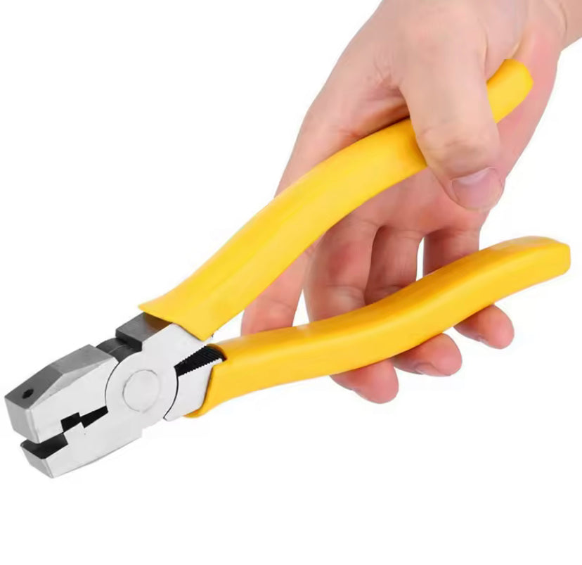 Aluminum Frame Folding pincers V-Groove Notch Folding scissors edge pliers 90 degrees V-shaped Plucking edge of woodworking Tool