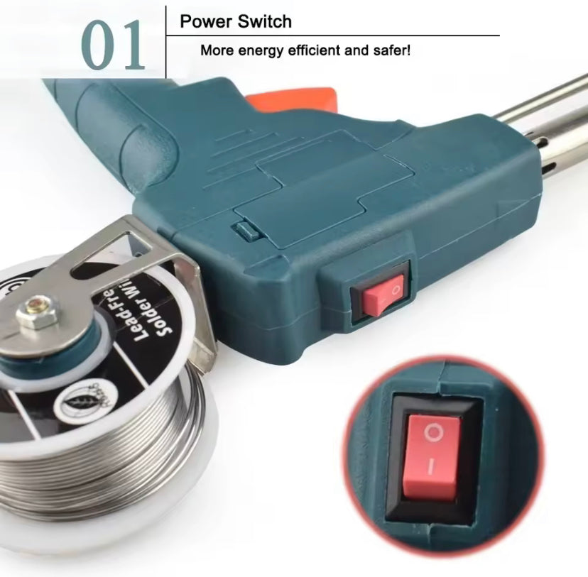 Handheld Internal Heating Iron 60W Automatic Soldering Gun Welding Platform Welding Repair Tool 220V