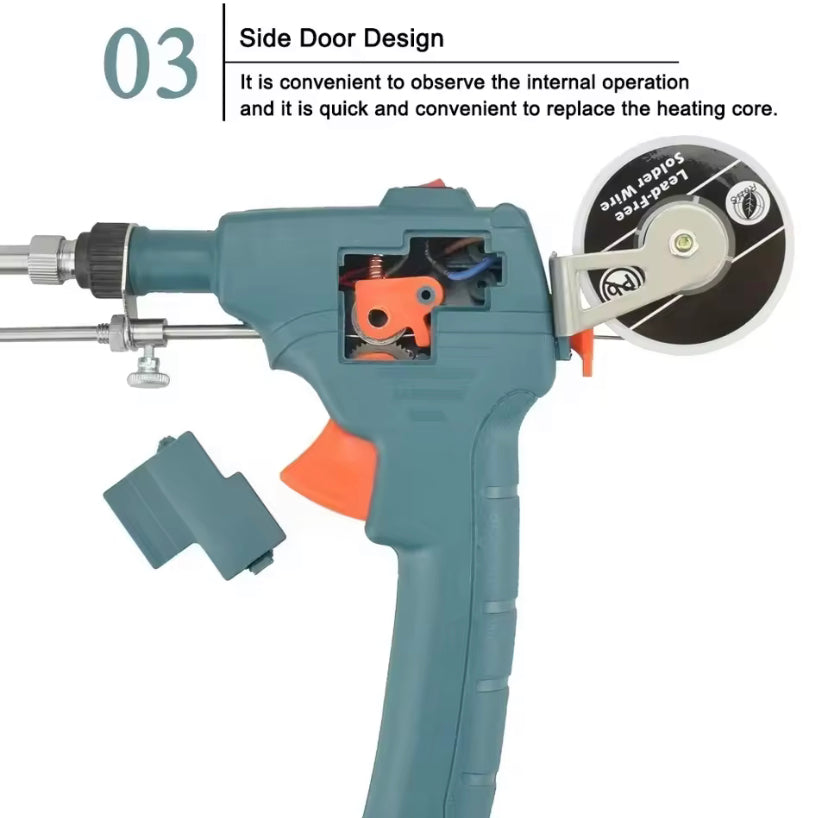 Handheld Internal Heating Iron 60W Automatic Soldering Gun Welding Platform Welding Repair Tool 220V