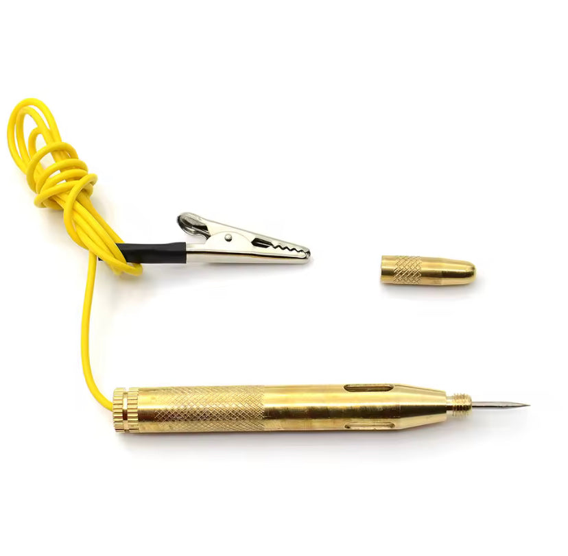Auto Light Circuit Tester Car Lamp Voltage DC 6V 12V 24V Copper Test Pen Detector Probe Light System Test Probe Lamp