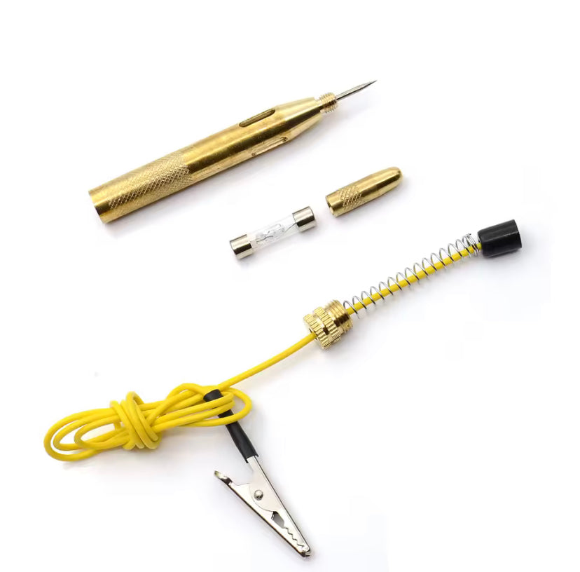 Auto Light Circuit Tester Car Lamp Voltage DC 6V 12V 24V Copper Test Pen Detector Probe Light System Test Probe Lamp