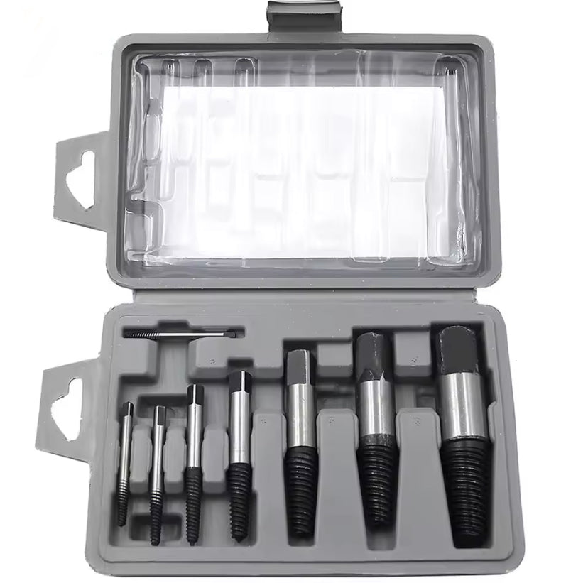 8Pcs Screw Extractor Drill Bit Slip Tooth Remover Broken Bolt Damaged Screw Tube Fitting Extractor Hand Power Repair Set