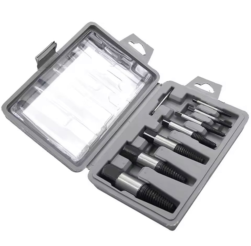 8Pcs Screw Extractor Drill Bit Slip Tooth Remover Broken Bolt Damaged Screw Tube Fitting Extractor Hand Power Repair Set
