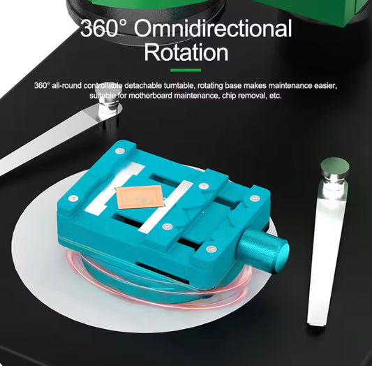 RELIFE RL-601I Mini Rotary Fixture for Mobile Phone Motherboard IC Chip Repair Universal 360° Rotation Heat Resistance Clamp