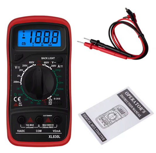 TITAN TN830L Handheld LCD Digital Multimeter Voltmeter Ammeter Ohmmeter Current Voltage Tester Portable AC/DC Ohm Meter Work Tools
