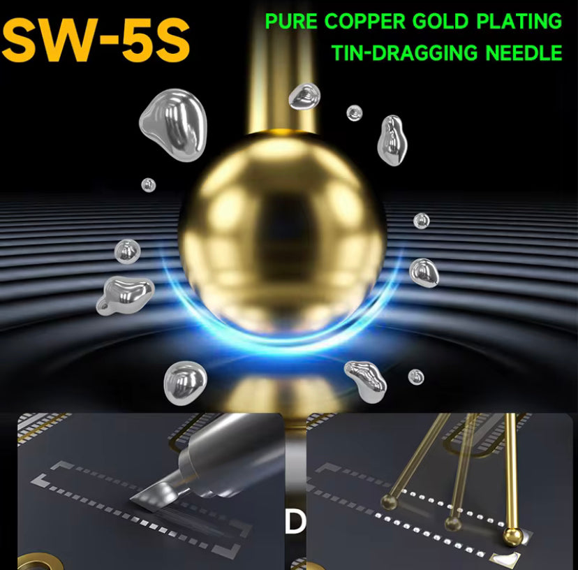 Mechanic SW-5S tin tow needle precision welding on tin fast and uniform for precision welding  PCB  BGA chip repair tools