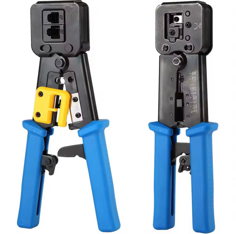 RJ45 crimper hand network tools pliers RJ12 cat5 cat6 8p8c Cable Stripper pressing clamp tongs clip multi function