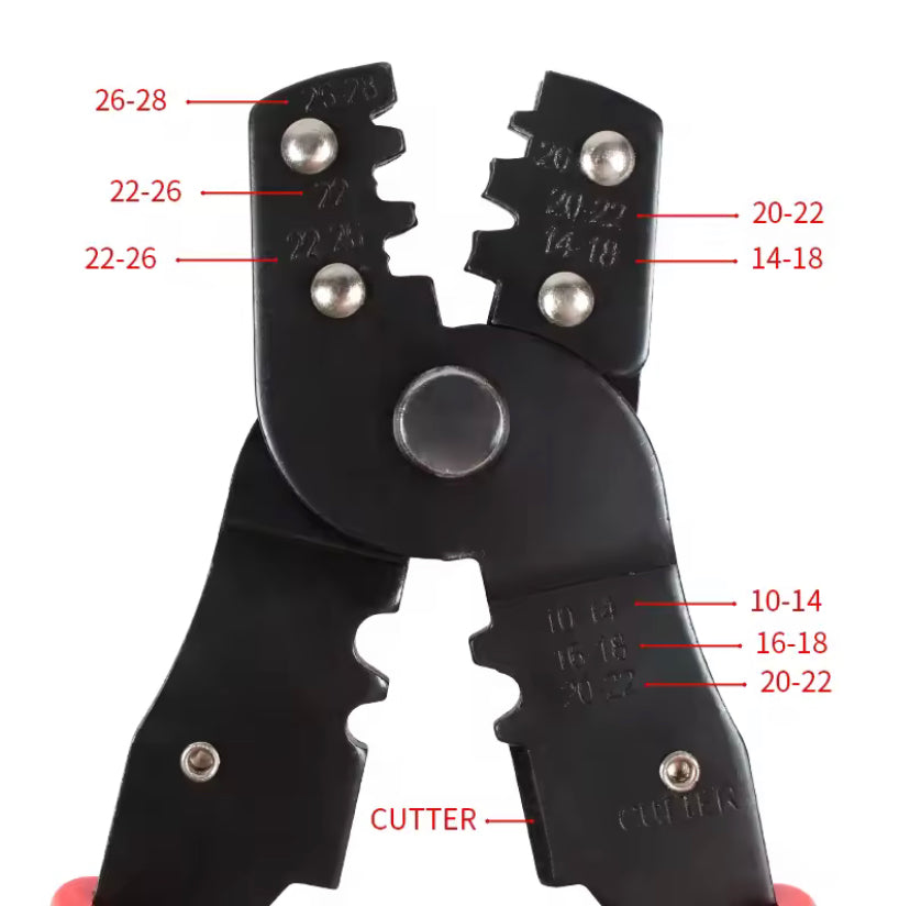 202-B Mini Multifunction Pliers Crimper Stripper Cutter Crimping Stripping Cutting Tools DuPont Insulation Tube Terminals
