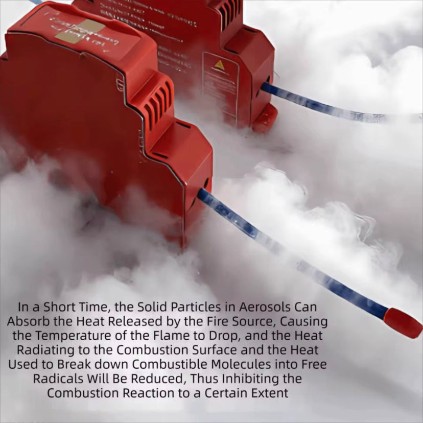 Fire Extinguishing Device For Distribution box Automatic Electrical Fire Suppression DIN Rail Retardant Device Dual-line Design Non-pollution Automatic Household Fire Extinguishing Device