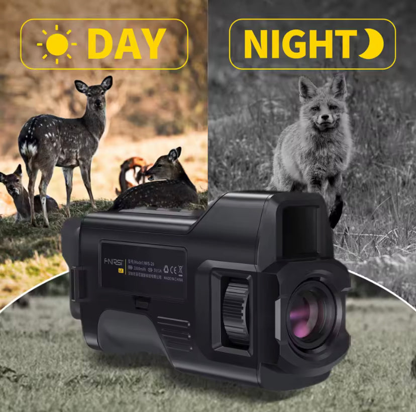 FNIRSI Telescope NVS-20 4K HD Monocular Night Vision Goggles 6X Digital Zoom 300m Hunting Camping Scope Day and Night Dual Use