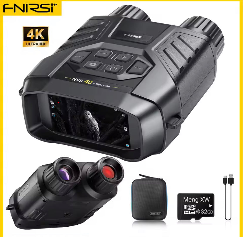 FNIRSI NVS-40 4K outdoor spotter, 6x zoom, 300m detection range, dual mode, suitable for hunting and camping