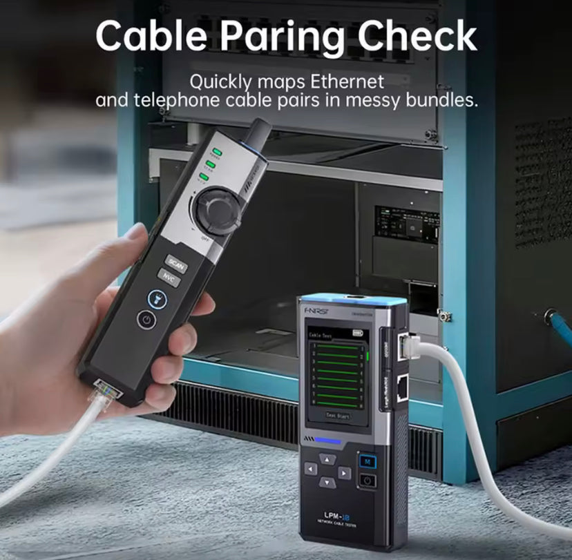 FNIRSI LPM-10A Smart Cable Locator RJ45 RJ11 LAN Tracker Anti-Interference Length Test for Ethernet Repair Network Maintenance