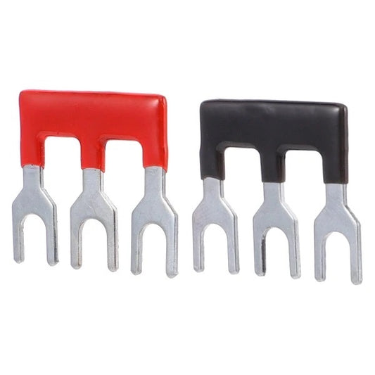 Pre Insulated Fork Terminal Connection Stripe Tiebar Red Blue Yellow Black For TB 15 Ampere