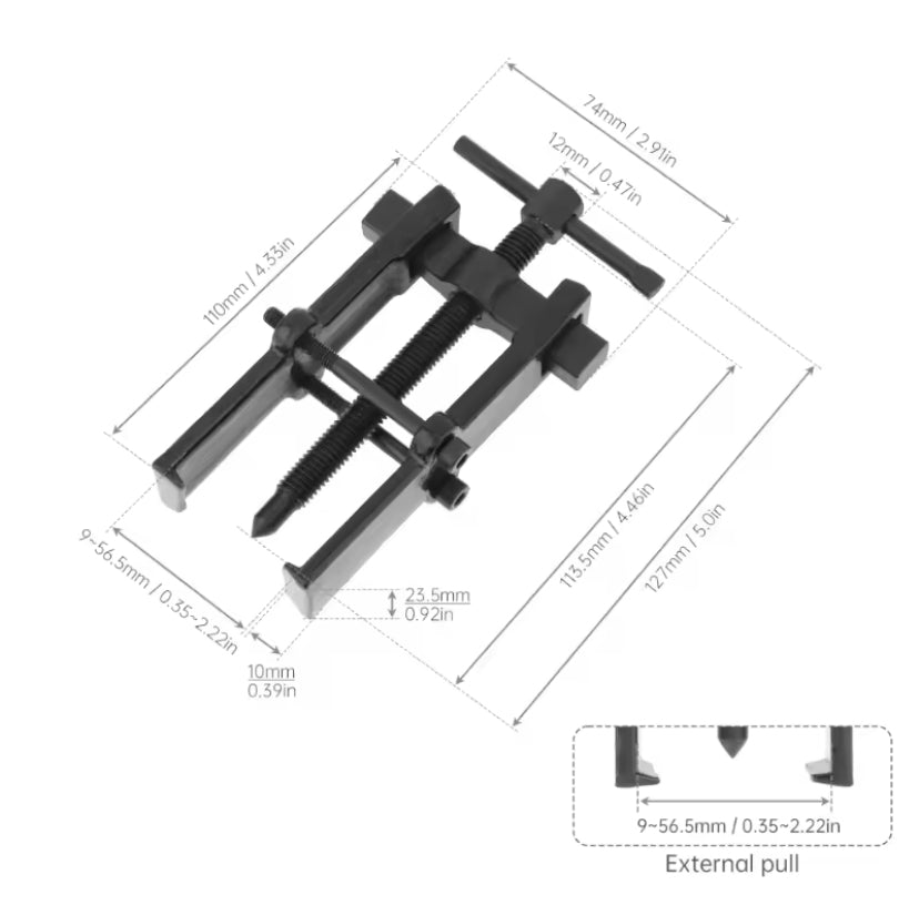 2 /3 /4/6/8/10 Inch Two Claw Puller Separate Lifting Device Pull Remover Bearing Puller Automotive Tools for Bearing Maintenance