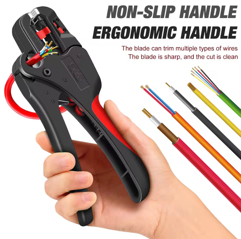 Automatic Wire Stripper Range 0.03-10mm Electrician Wire Tool Cable Wire Stripper Cutter Multifunctional Cable Cutting Pliers D3