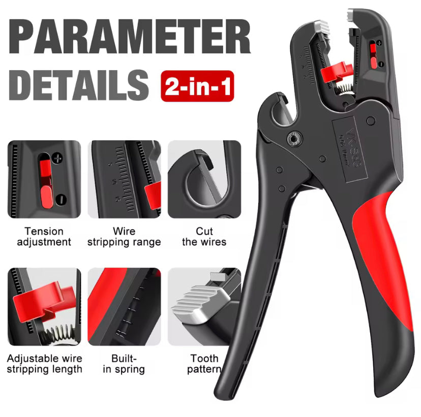 Automatic Wire Stripper Range 0.03-10mm Electrician Wire Tool Cable Wire Stripper Cutter Multifunctional Cable Cutting Pliers D3