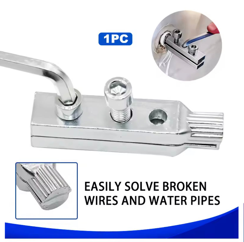 4/6 point faucet angle valve wire extractor water pipe breakage broken wire slide tooth broken end removal tool
