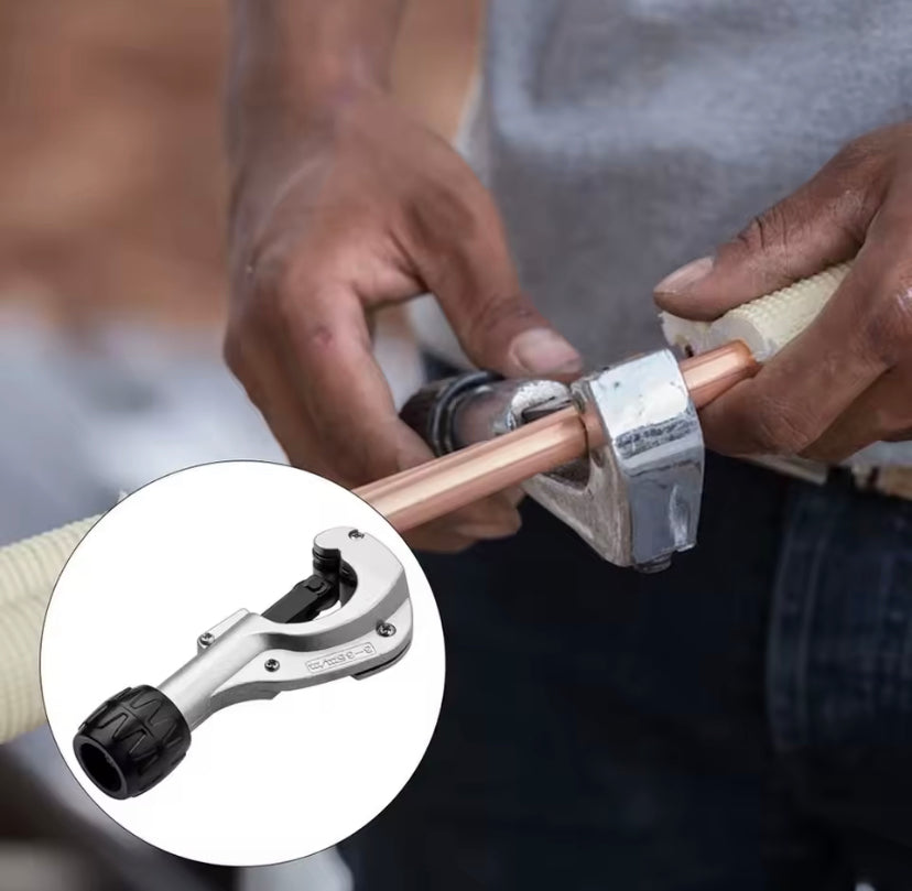 Precision Tube Cutter 3-35mm Heavy Duty Pipe Cutting Tool for Stainless Steel/Aluminum Tubes, HVAC Plumbing Repair Kit