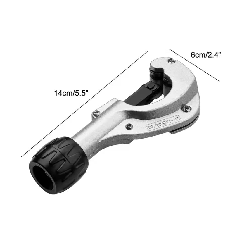 Precision Tube Cutter 3-35mm Heavy Duty Pipe Cutting Tool for Stainless Steel/Aluminum Tubes, HVAC Plumbing Repair Kit