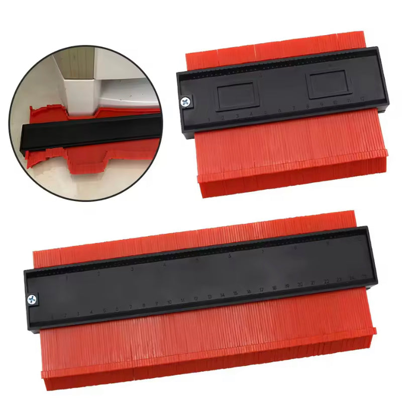 Shape Contour Gauge Multifunctional 10inch Curved Ruler Type Taking Device Woodwork Adjustable Contour Duplicator Measure Marking Cutting Template