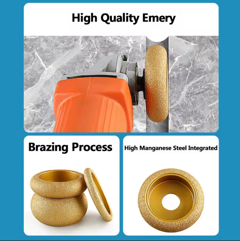 1PC 75x20mm Stone Edging Wheel Grinding Wheel Angle Grinder Grinding Head For Tile,Quartz Stone,Marble,Granite,Rock,Stone