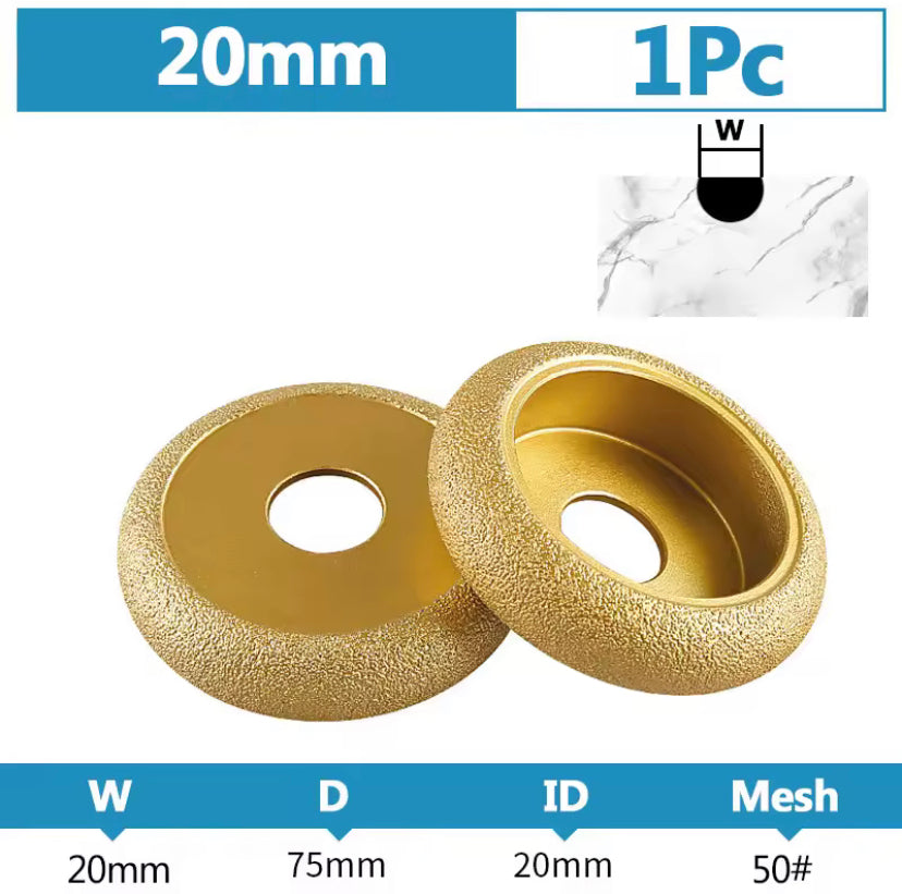 1PC 75x20mm Stone Edging Wheel Grinding Wheel Angle Grinder Grinding Head For Tile,Quartz Stone,Marble,Granite,Rock,Stone