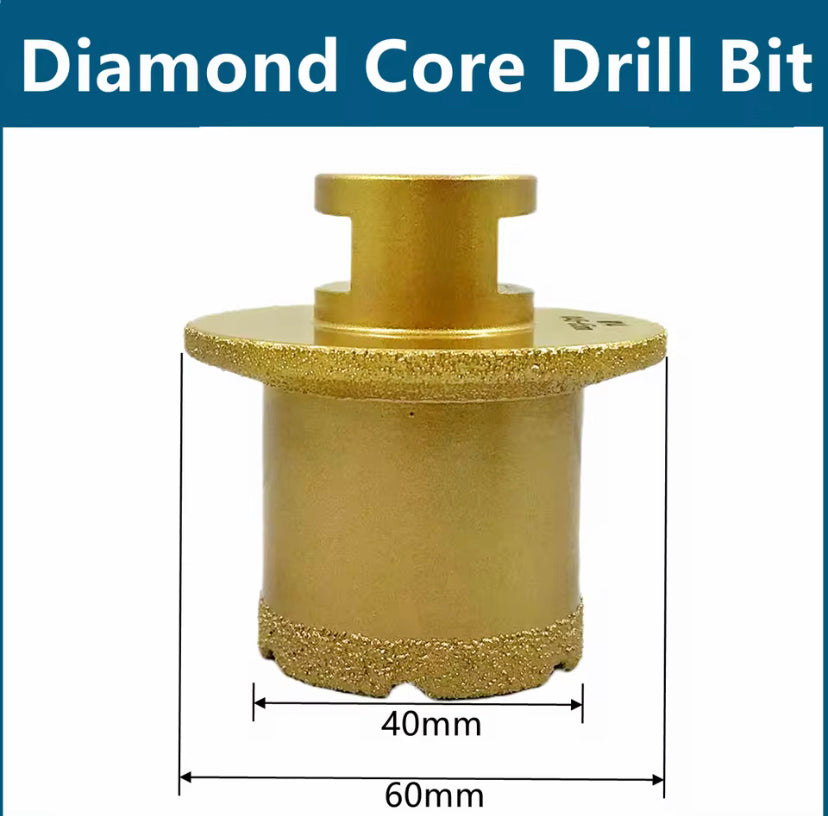 1PC M10 Double-Layer Diamond Hole Opener Table Basin Tool Brazing Diamond Hole Saw Core Drill Bit for Granite Marble Porcelain Tile
