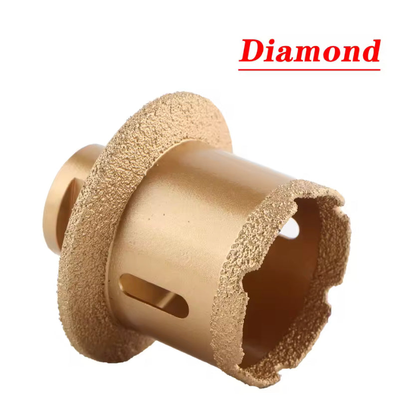 1PC M10 Double-Layer Diamond Hole Opener Table Basin Tool Brazing Diamond Hole Saw Core Drill Bit for Granite Marble Porcelain Tile