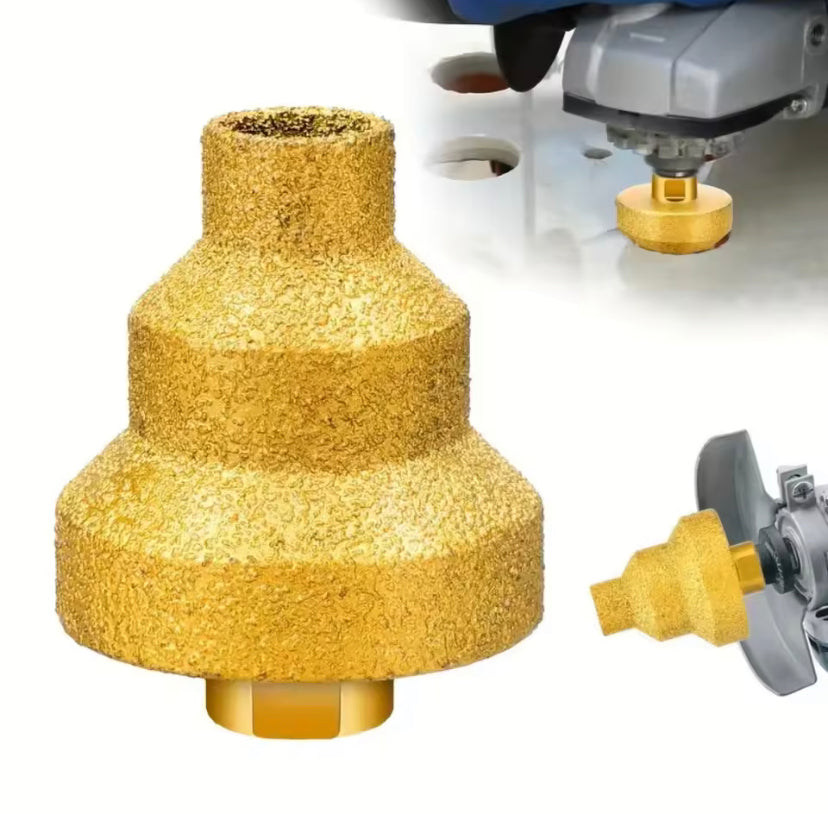 1PC Brazed Pagoda Drill Bit M10 Brazed Diamond Tower Drill Tile Stone Rock Plate Drill Reaming Integrated Bit Diamond Tools
