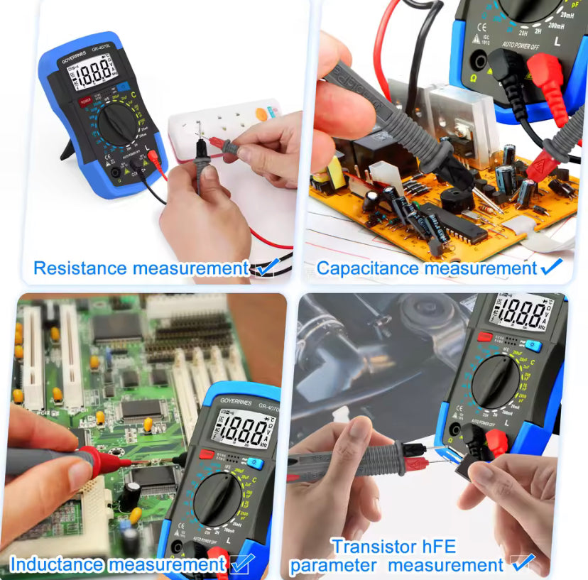 HoldPeak HP-4070L Capacitance Multimeter Digital  Inductance LCD Meter hFE Test With Backlight Inductance LCR Meter Repair Tool