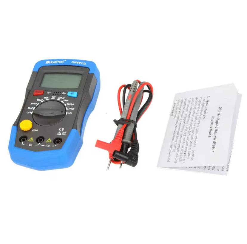 HoldPeak 6013L Handheld Digital capacimetro Electronics Capacitance Meter Electronic Electronica Capacitor Tester Capacimetro Digital Meter