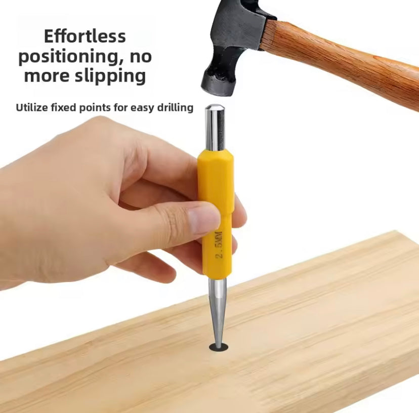 3Pcs Center Pin Punch Set For Metal Wood Drilling Positioning Fitter Machinist Repair Hand Tools High Hardness Alloy Steel