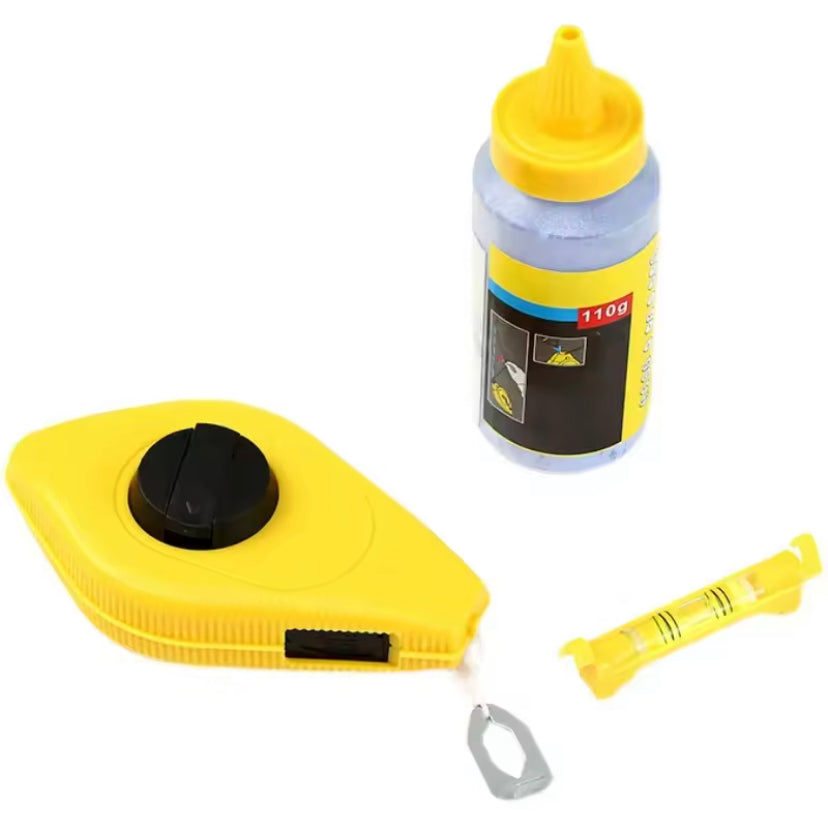 3PCS Chalk Box Reel Line Set with Chalk Line, Marking Chalk , Chalk Reel for Woodworking, Construction