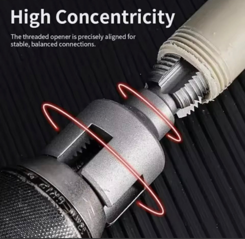 Internal & External Pipe Threading Tool Electric Drill Compatible PVC Pipe Threader Kit  Pipe Thread Cutting Tool For 1/2 inch PiPe