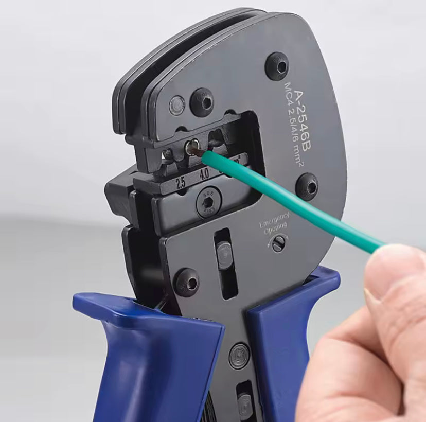 A-2546B Crimping Pliers for Solar Pv Connector Solar Cable 2.5 4 6mm2 Pv Crimping Tool Pliers for Diy Solar Energy System
