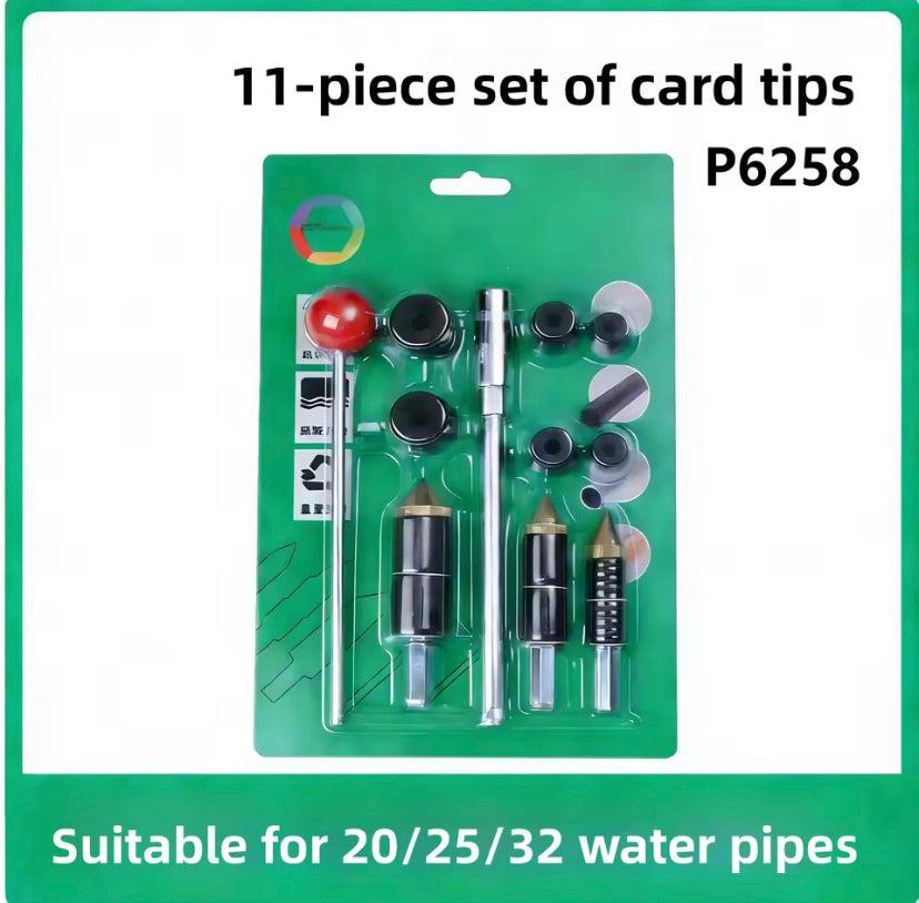1 Set Pipe Water Stopper, Professional Pipe Plug Tool Kit - Hot Melt Pipe Plug Needle with T-Handle, Screws, Expansion Head for Quick Pipe Repairs, PPR Pipe Hot Melt Leak Repair Kit Pipe Tool