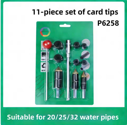 1 Set Pipe Water Stopper, Professional Pipe Plug Tool Kit - Hot Melt Pipe Plug Needle with T-Handle, Screws, Expansion Head for Quick Pipe Repairs, PPR Pipe Hot Melt Leak Repair Kit Pipe Tool