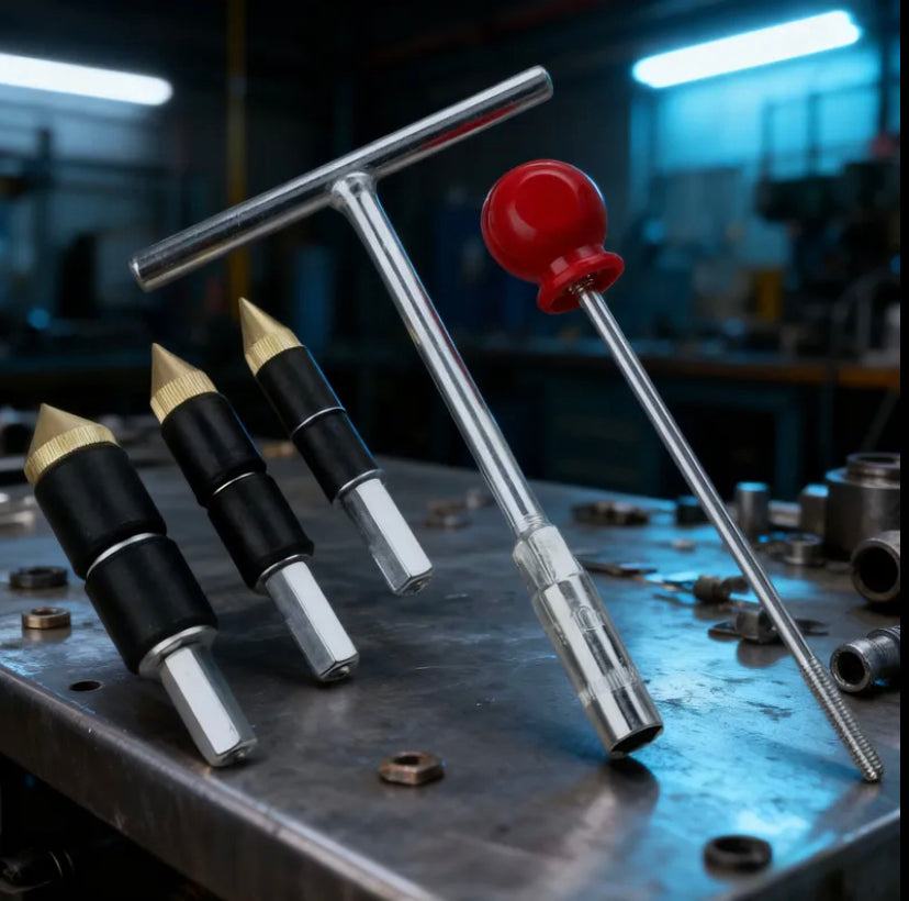 1 Set Pipe Water Stopper, Professional Pipe Plug Tool Kit - Hot Melt Pipe Plug Needle with T-Handle, Screws, Expansion Head for Quick Pipe Repairs, PPR Pipe Hot Melt Leak Repair Kit Pipe Tool