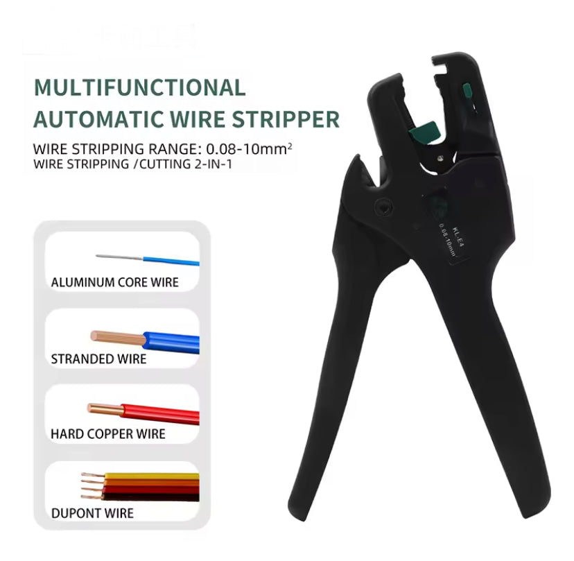 Ultra-Lightweight D3 0.08-10mm Automatic Wire Stripper: Professional Tool for Home Improvement Electricians – Precision Stripping,